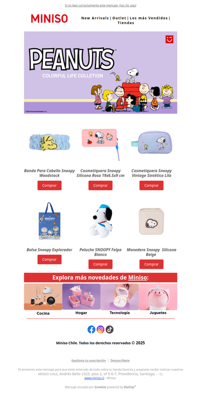 💖Encuentra tus favoritos de Snoopy