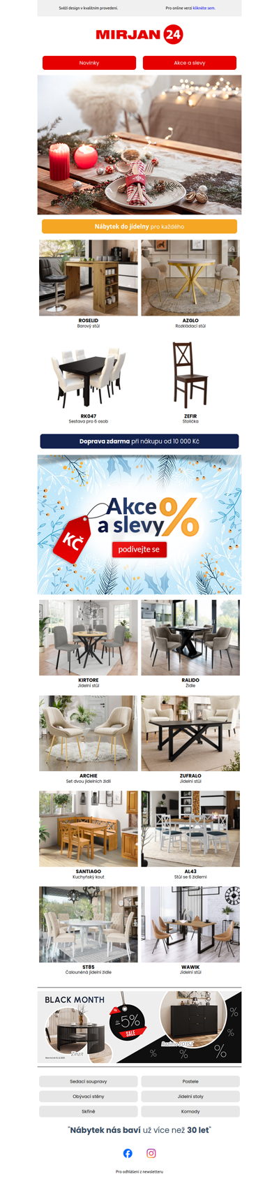 Nábytek do jídelny pro každého