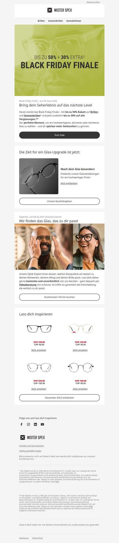 Jetzt lohnt sich ein Upgrade: bis zu 30% auf alle Gläser