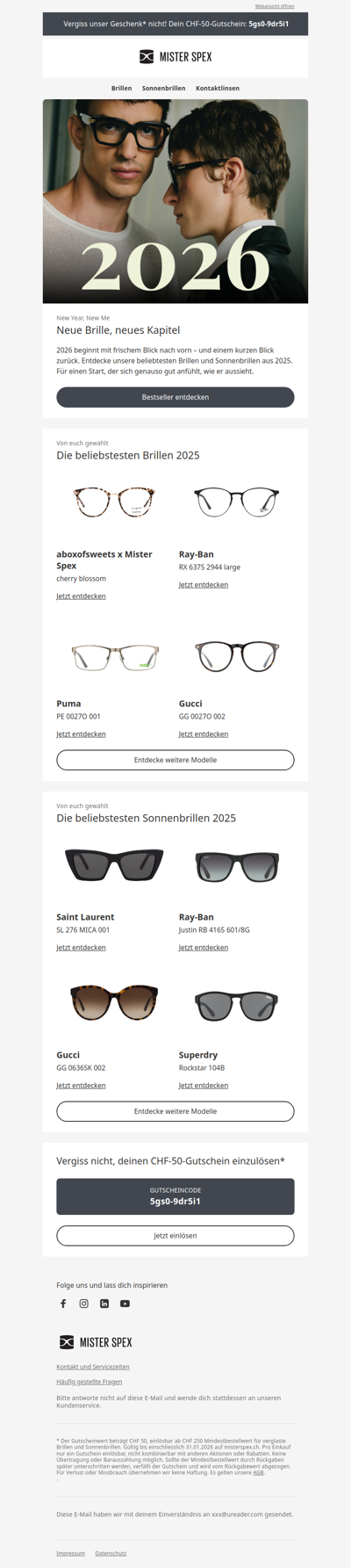 New Year. New Me. New Glasses.