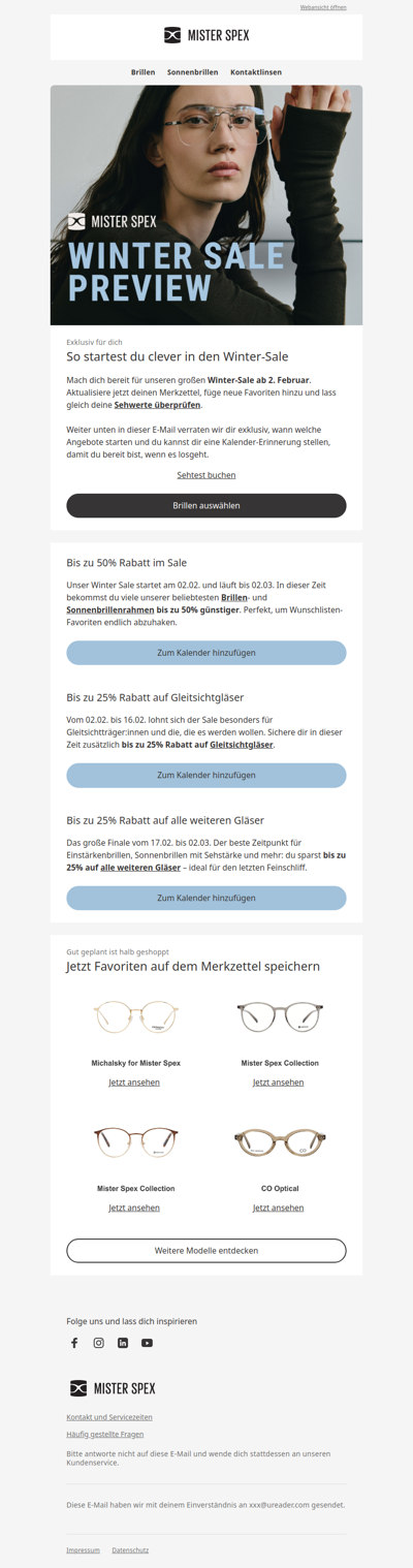 Schon bereit für den Winter-Sale?