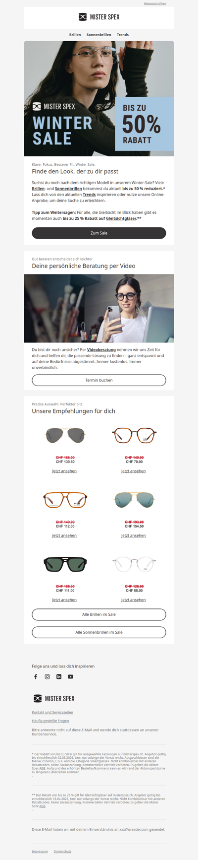 Schon geshoppt? Spare jetzt bis zu 50% im Winter-Sale