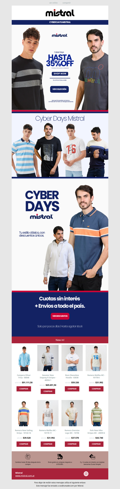 Llegó el Cyber Mistral 🔥 Elegí tus Best Seller antes que se agoten