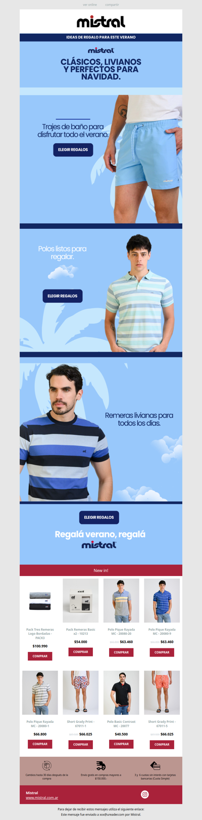 El regalo que siempre suma: Polos Mistral 🎁