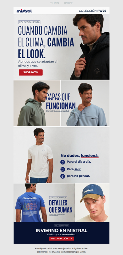 El clima cambió. ¿Y tu look? 🧥 Nueva Colección FW26