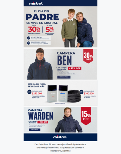 Descuentos y regalos para Papá! 🎁