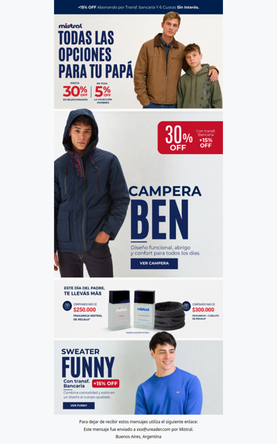Especial Día del Padre | Hasta 30% OFF