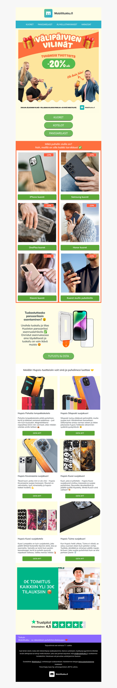 Uusi puhelin? 📞 Kuoret, Lasit, Kotelot ALESSA 🫵