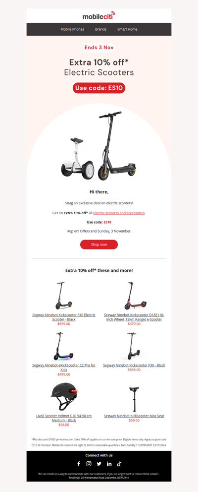 Scoot over! Deals on electric scooters