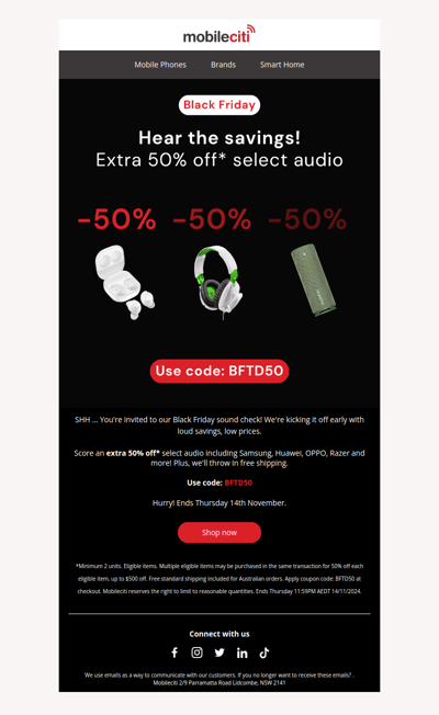 Hear This! Extra 50% Off Audio 🎧