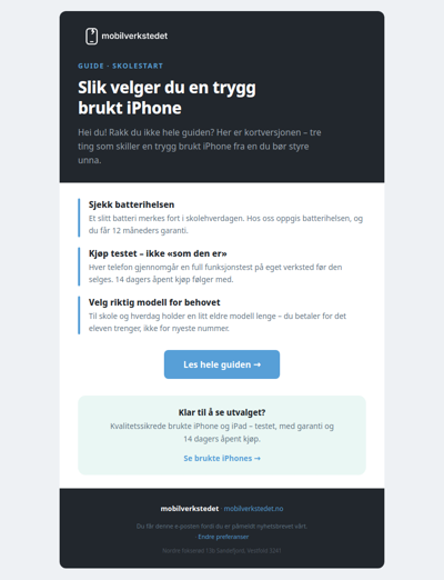 Trygg brukt iPhone til skolestart — slik velger du