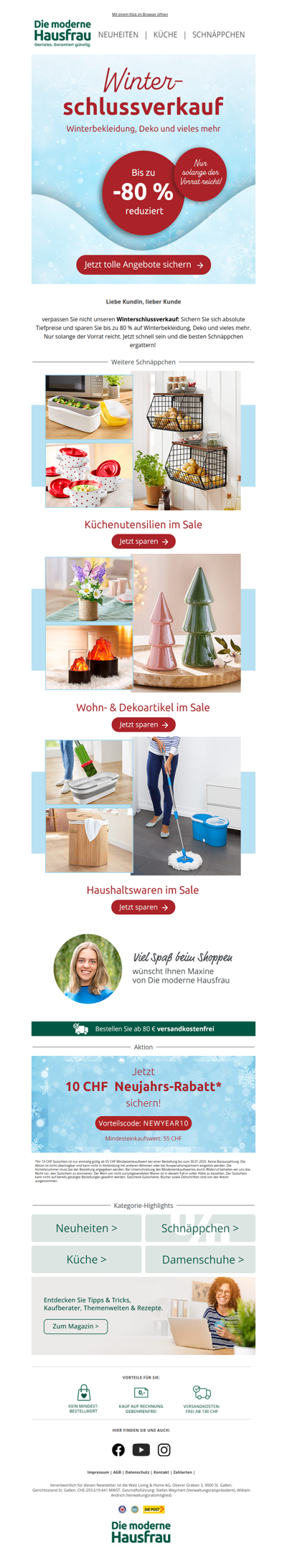 📢 Bis zu 80 % reduziert - Winterschlussverkauf!