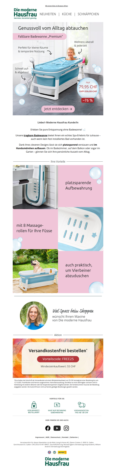 Keine Badewanne zuhause? Hier ist die Lösung! 🛁