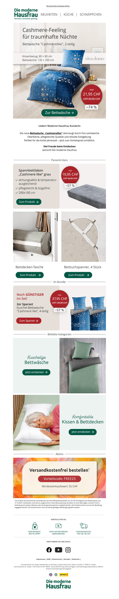 Kuscheliger geht’s nicht – Ihre Bettwäsche für den Winter