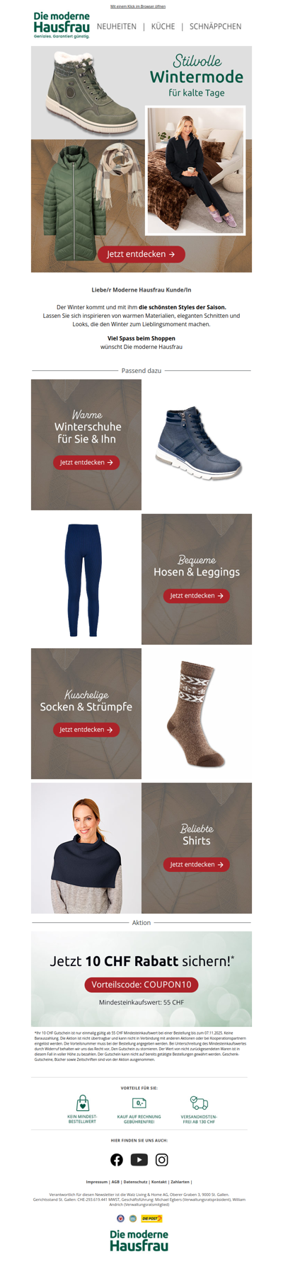 Wintermode, die begeistert