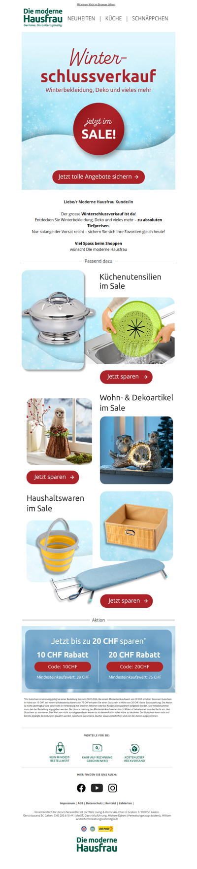 ❌ Winterschlussverkauf:- 50% ❌