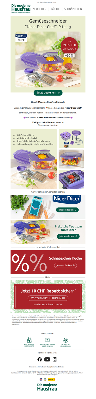 🔥 -50 % auf den Nicer Dicer Chef
