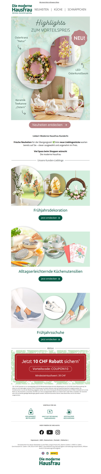 Frische Neuheiten. Attraktive Preise 🌷