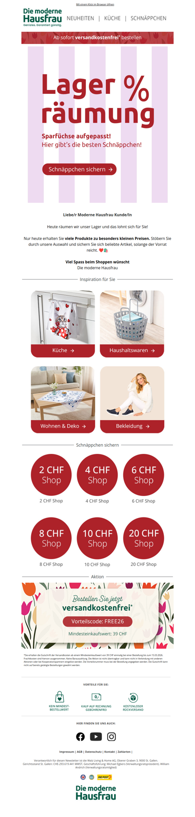 Wir leeren unser Lager 💰 Nur heute!