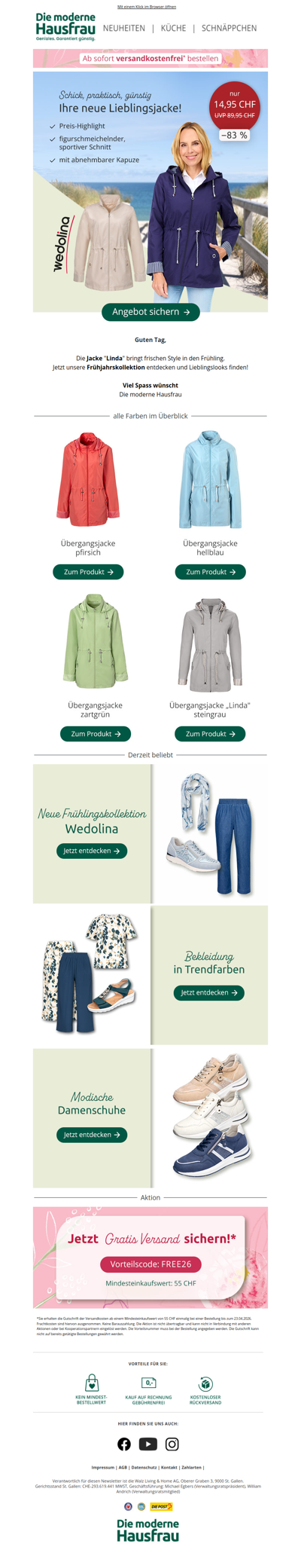 Preisknaller: Übergangsjacke „Linda“ 🎉