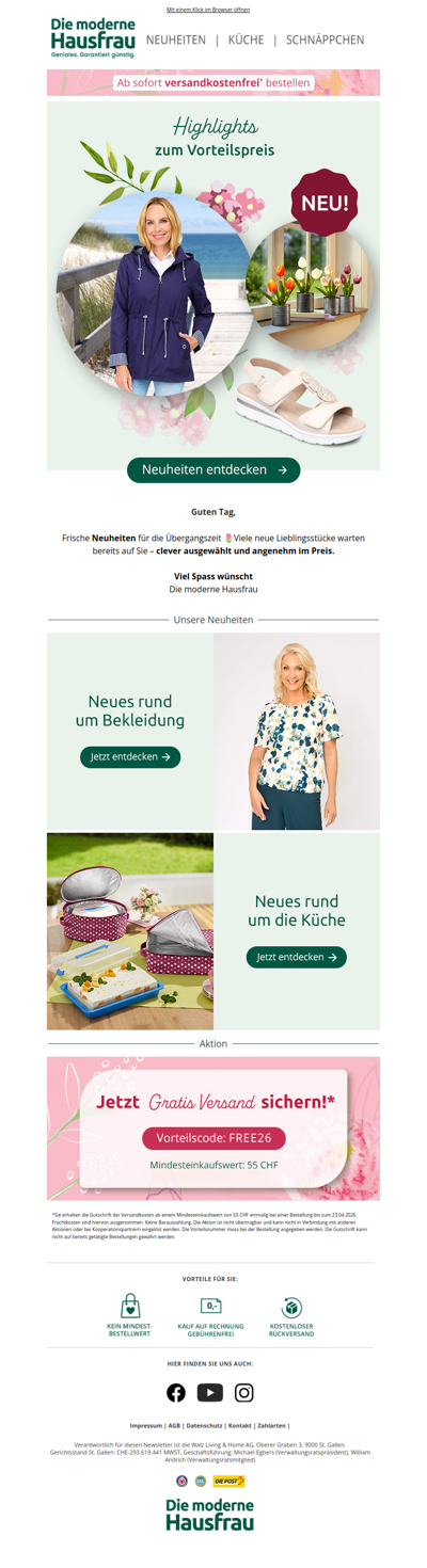 Frühlingsneuheiten schon ab 9,99 CHF 🌷