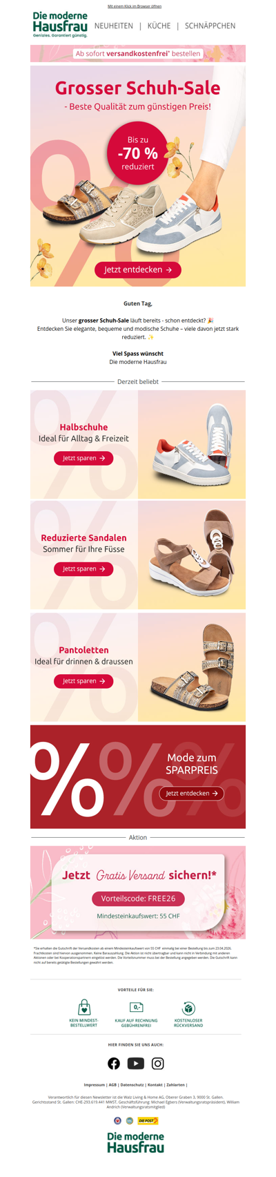 Unseren Schuh-Sale schon entdeckt? 🎉