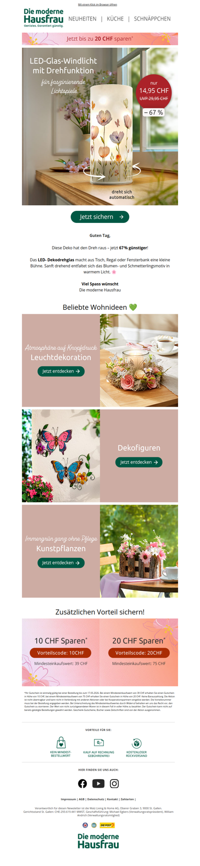 LED-Drehglas – jetzt über 60% günstiger 😍