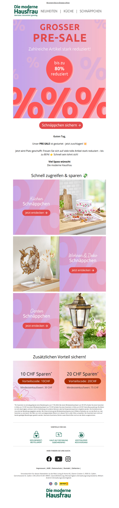 Grosser PRE-SALE gestartet! 💥