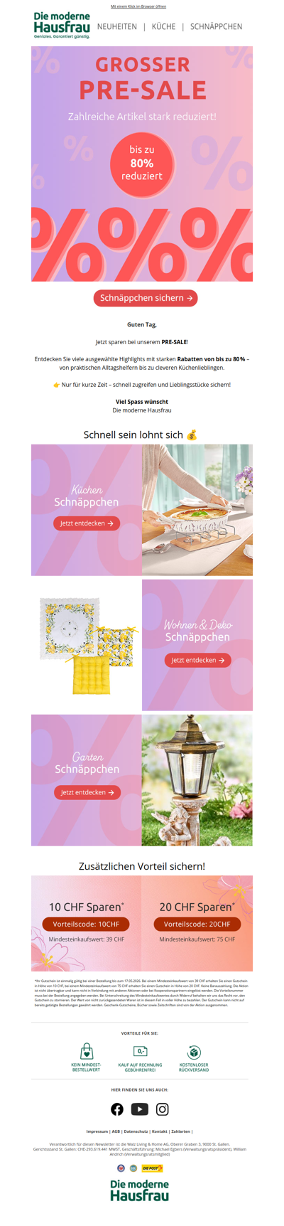 Nicht verpassen: PRE-SALE mit bis zu 80 % 💥