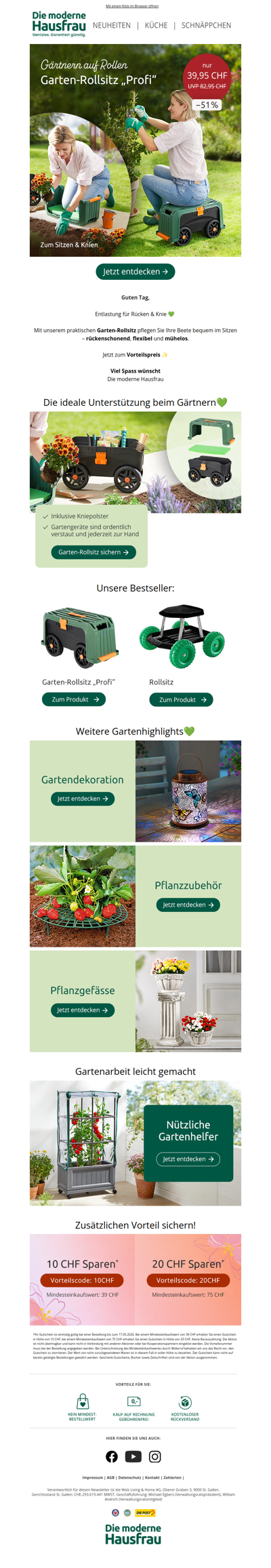 Gärtnern ohne Knieweh!