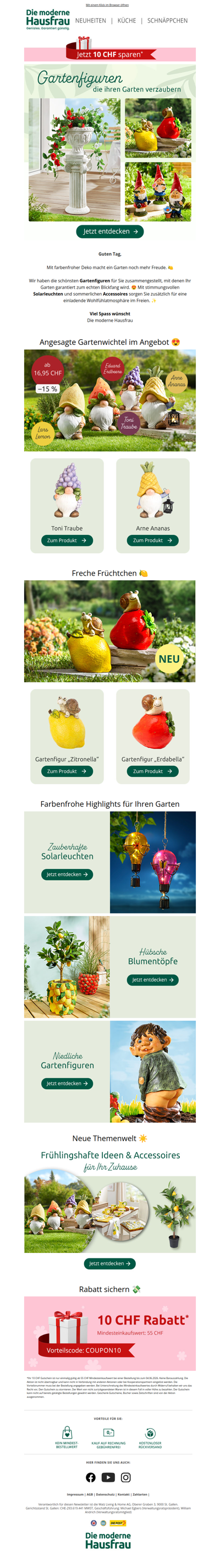 Gartenfiguren zum Sparpreis 🌻🍋