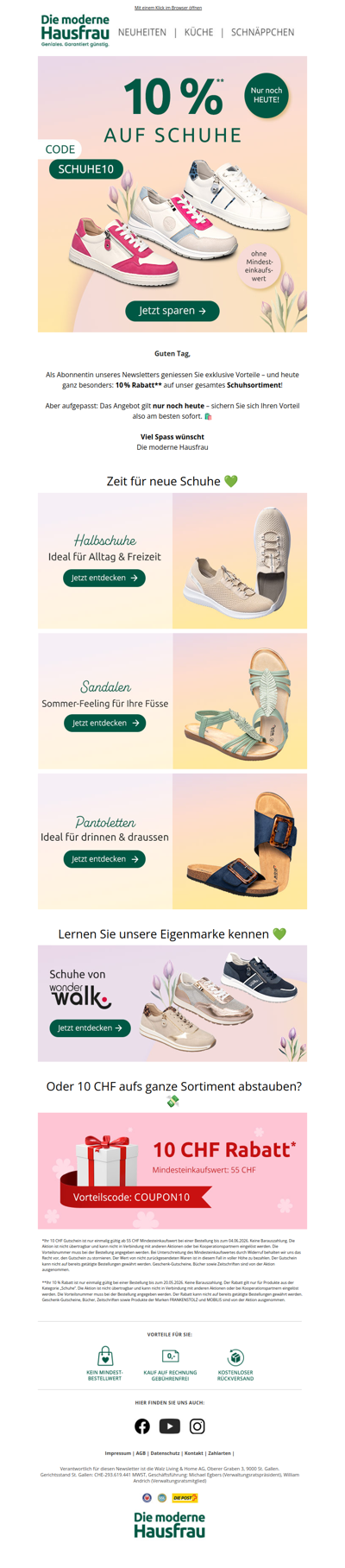 🔥 Letzte Chance: –10 % auf Schuhe sichern!