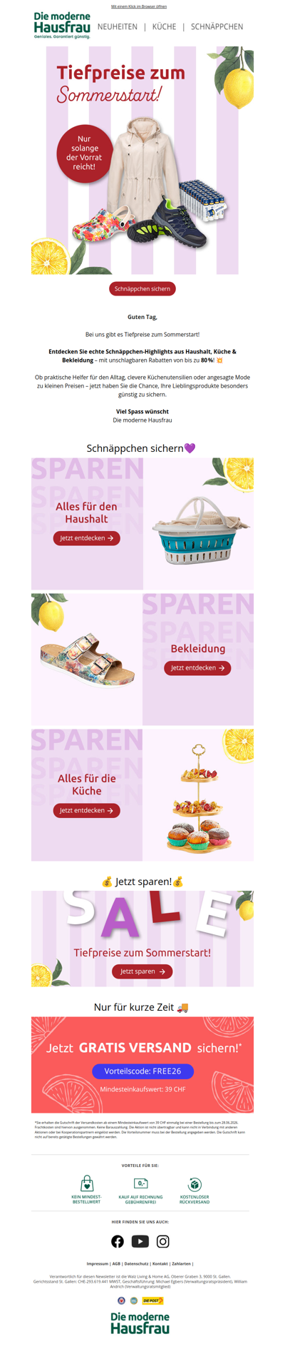 Nicht verpassen: Lagerräumung mit bis zu 80 % 💥