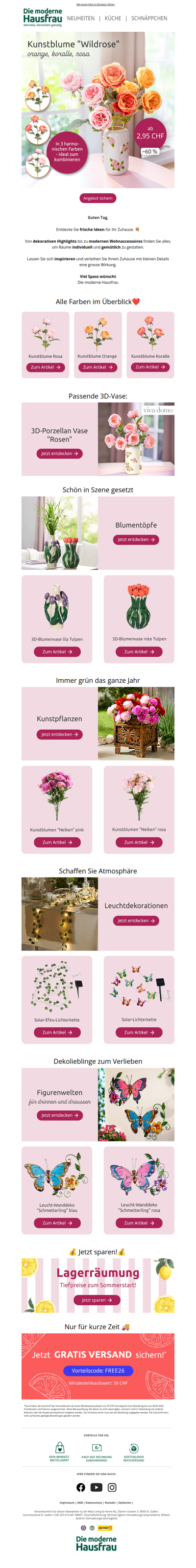 Kunstblumen bringen frischen Look ins Zuhause 💐