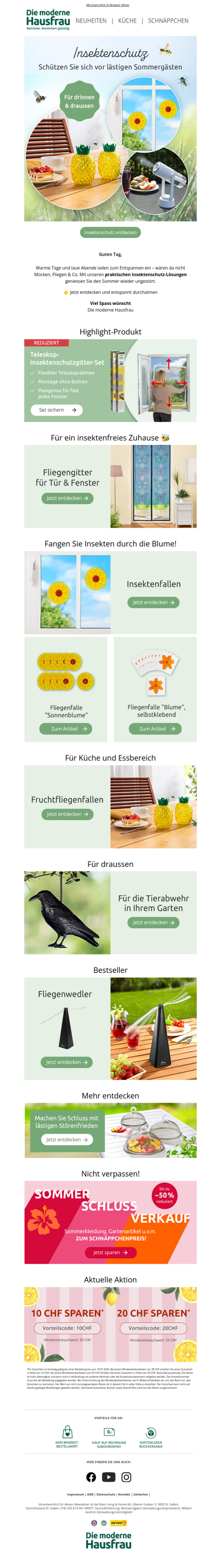 Schützen Sie sich vor lästigen Sommergästen 🐝