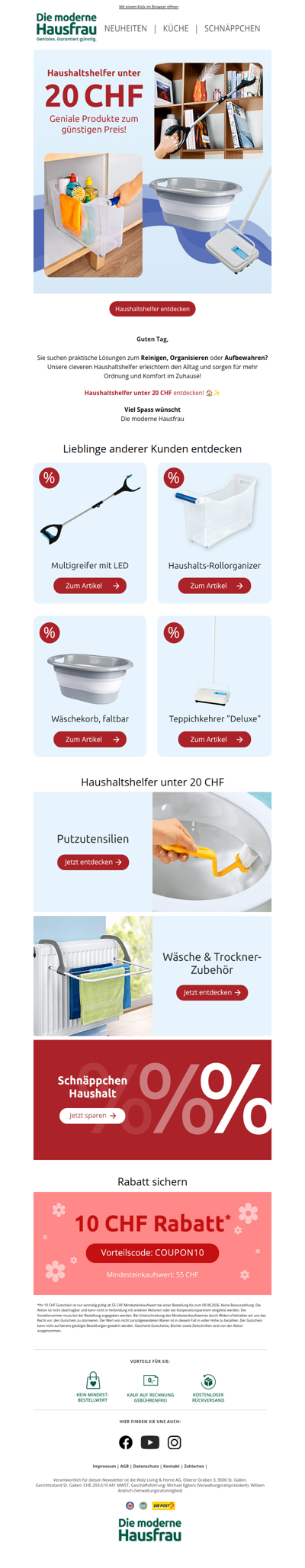 Haushaltshelfer stark reduziert