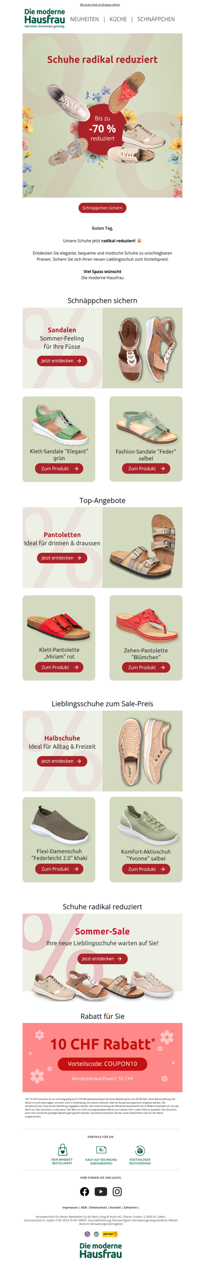 Sommer-Sale: Schuhe jetzt stark vergünstigt! 🔥