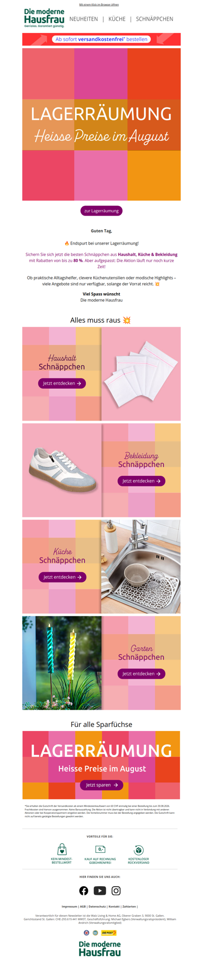 🔥 Endspurt bei unserer Lagerräumung!