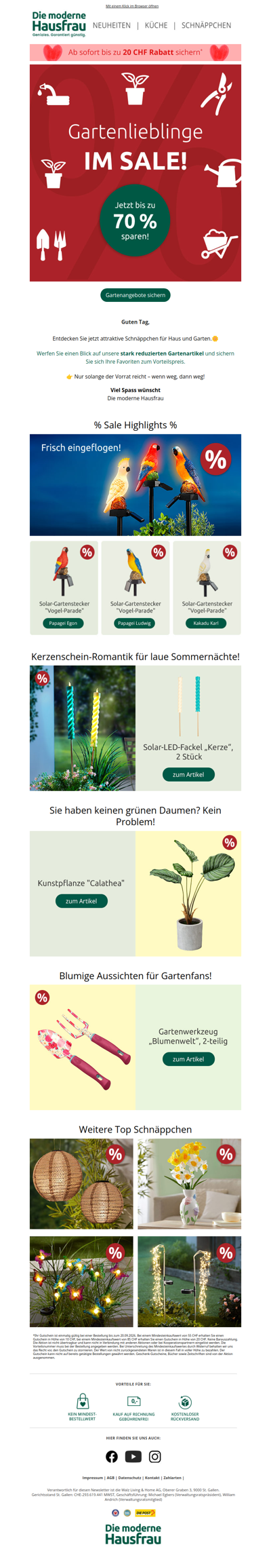 Garten SALE: Hier sparen alle Hobbygärtner