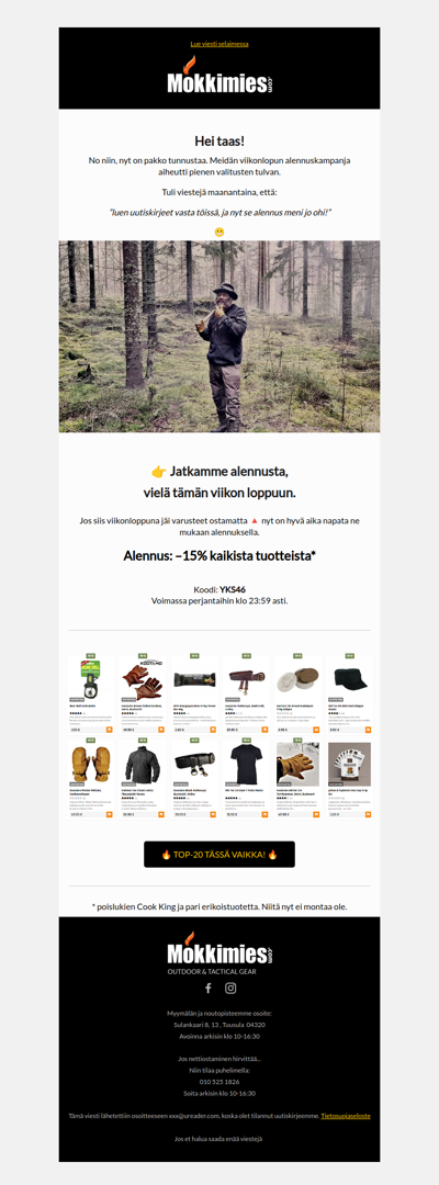 Alennuskampanja aiheutti valitusten tulvan... 🤔