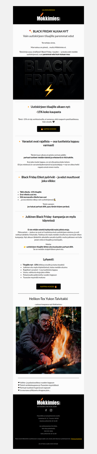 Hälytys: Black Friday -etu aktivoitu ⚡