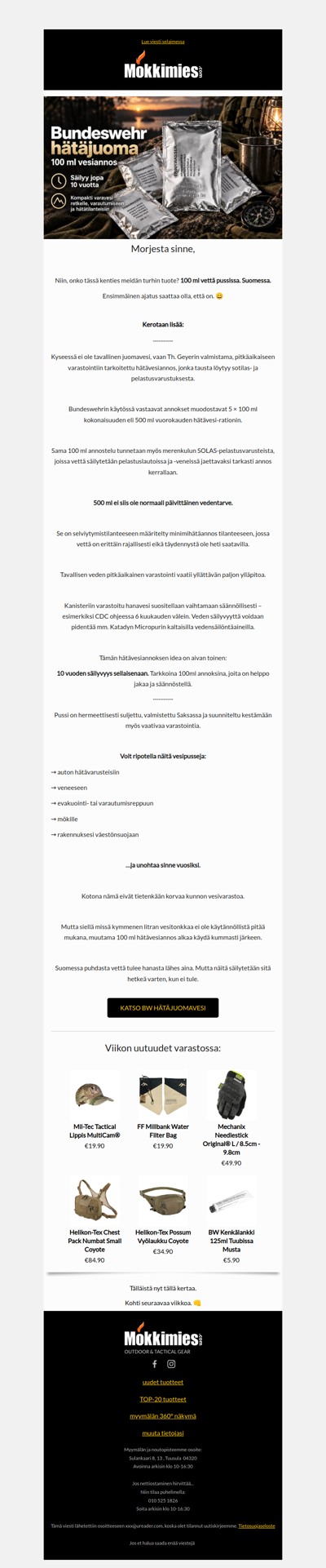 💧 Onko tässä meidän turhin tuote?