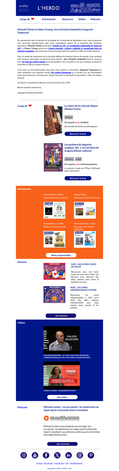 Mickaël Chelal et Fabien Truong, Jens Christian Grøndahl et Augustin Trapenard