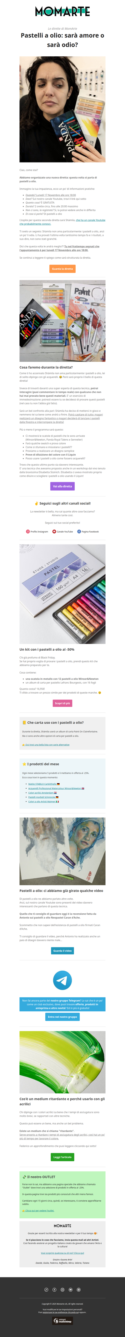 Ecco la prossima DIRETTA! Dipingiamo di nuovo