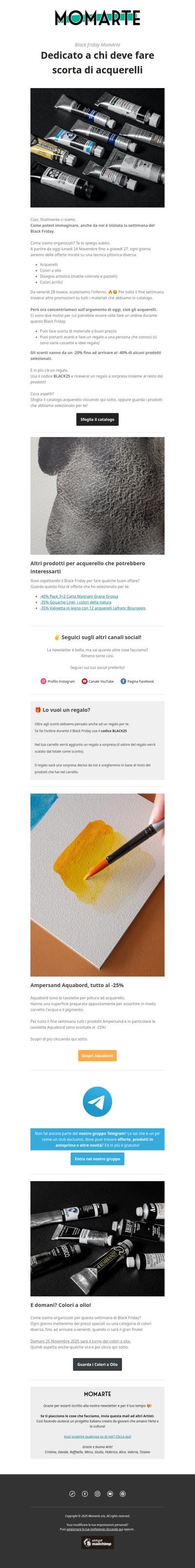 Black Friday Acquerello + REGALO