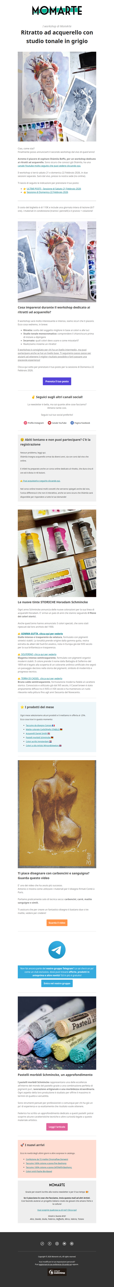 Workshop sul ritratto ad acquerello!