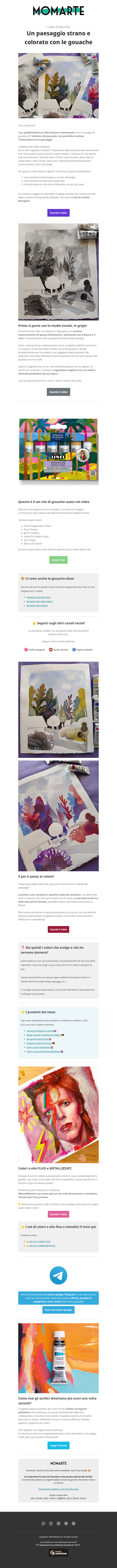 Dipingo lo stesso paesaggio con 3 palette diverse