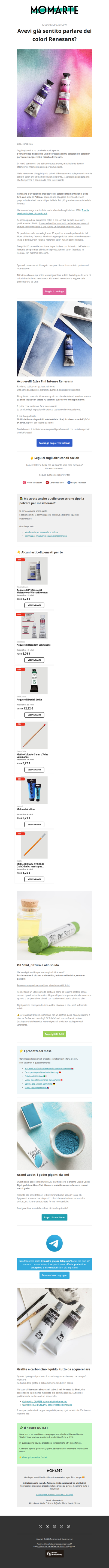 Colori e acquerelli RENESANS!