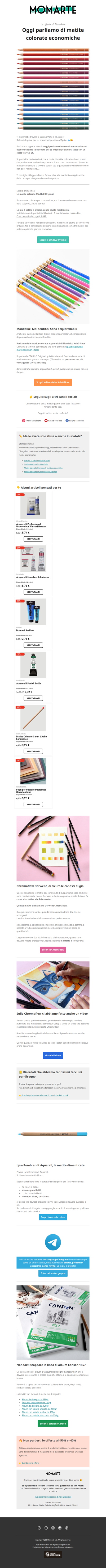 Matite Caran d'Ache a 1€