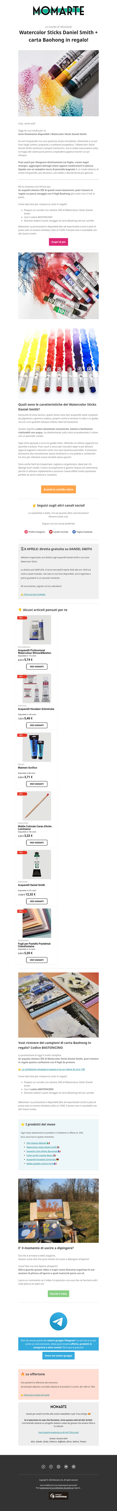 NOVITÀ! I bastoncini acquerellabili Daniel Smith